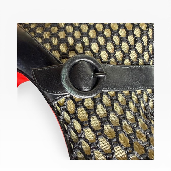 Christian Louboutin Black and Tan Heeled Boots Size 39 - Picture 13 of 16